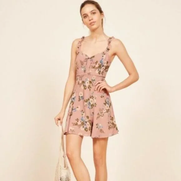 REFORMATION - ELYSE DRESS - IRENE - SIZE 8 (RUNS 1 SIZE SMALLER) - Picture 2 of 10